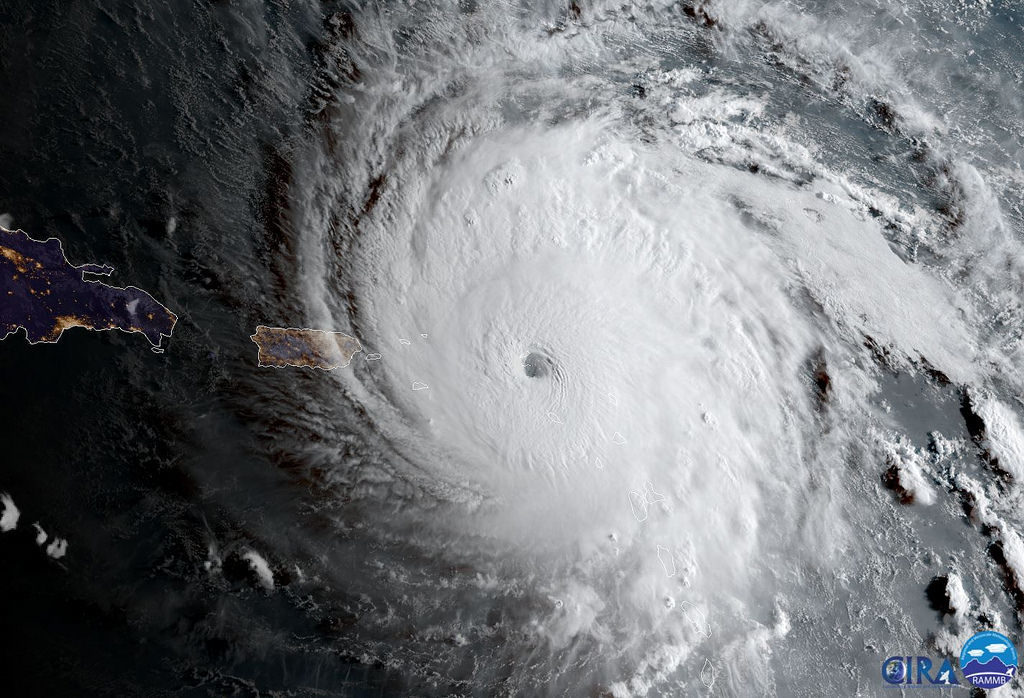 Hurricane über der Karibik