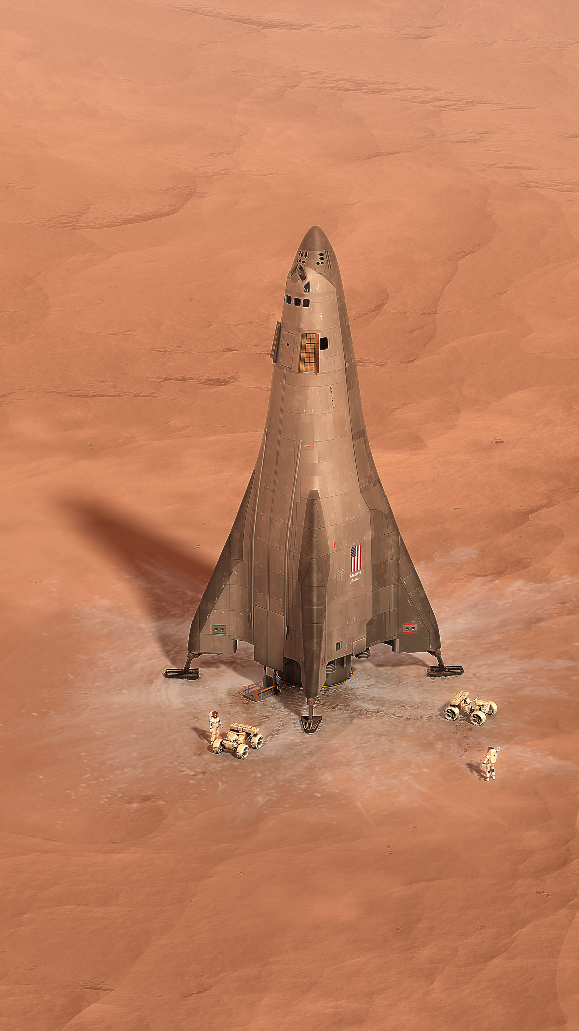 Mars Base Camp Lander